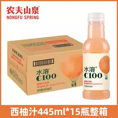 Nongfu Spring Water-Soluble Compound Juice - 445ml x 15 | Refreshing Multi-Fruit Juice Drink – Natural & Healthy Hydration